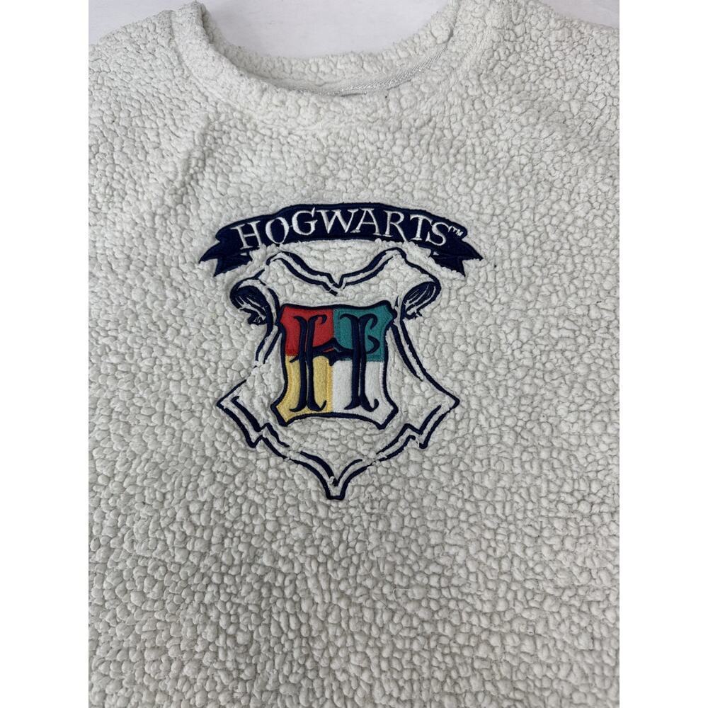 Hogwarts Harry Potter Sherpa Fleece Plush Cozy Sweatshirt Women's XL - Picture 2 of 7